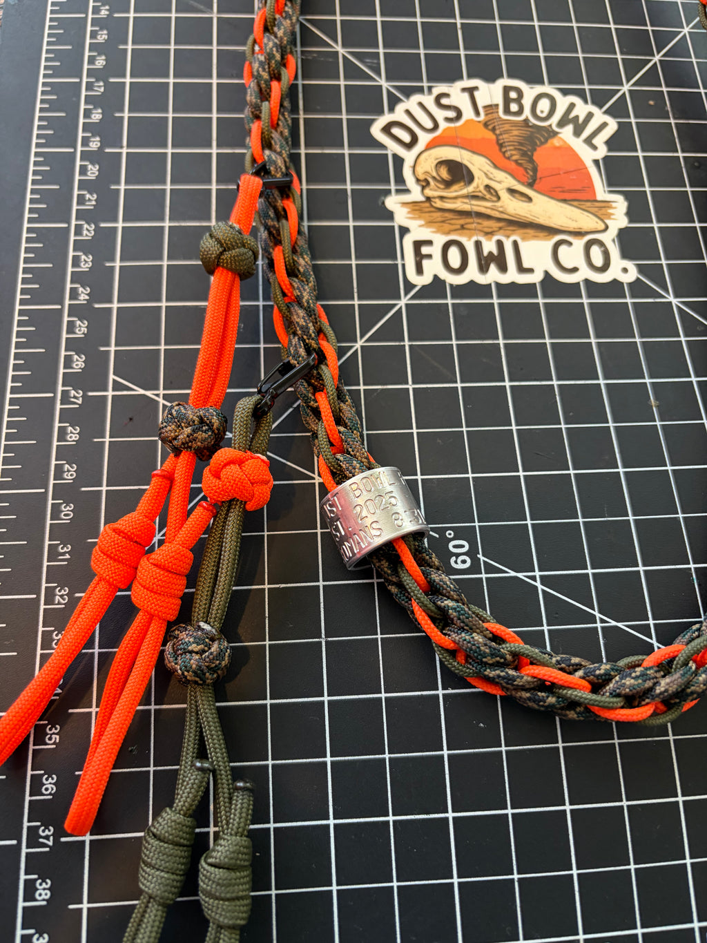 Shorty Round Braid Thin Line -  Blaze Orange