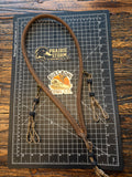 Leather x paracord hybrid lanyard -  Black Diamonds