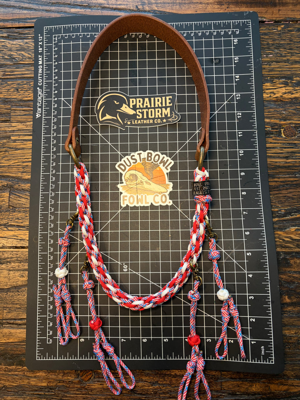 Leather x Half Round Lanyard - Screamin Eagle