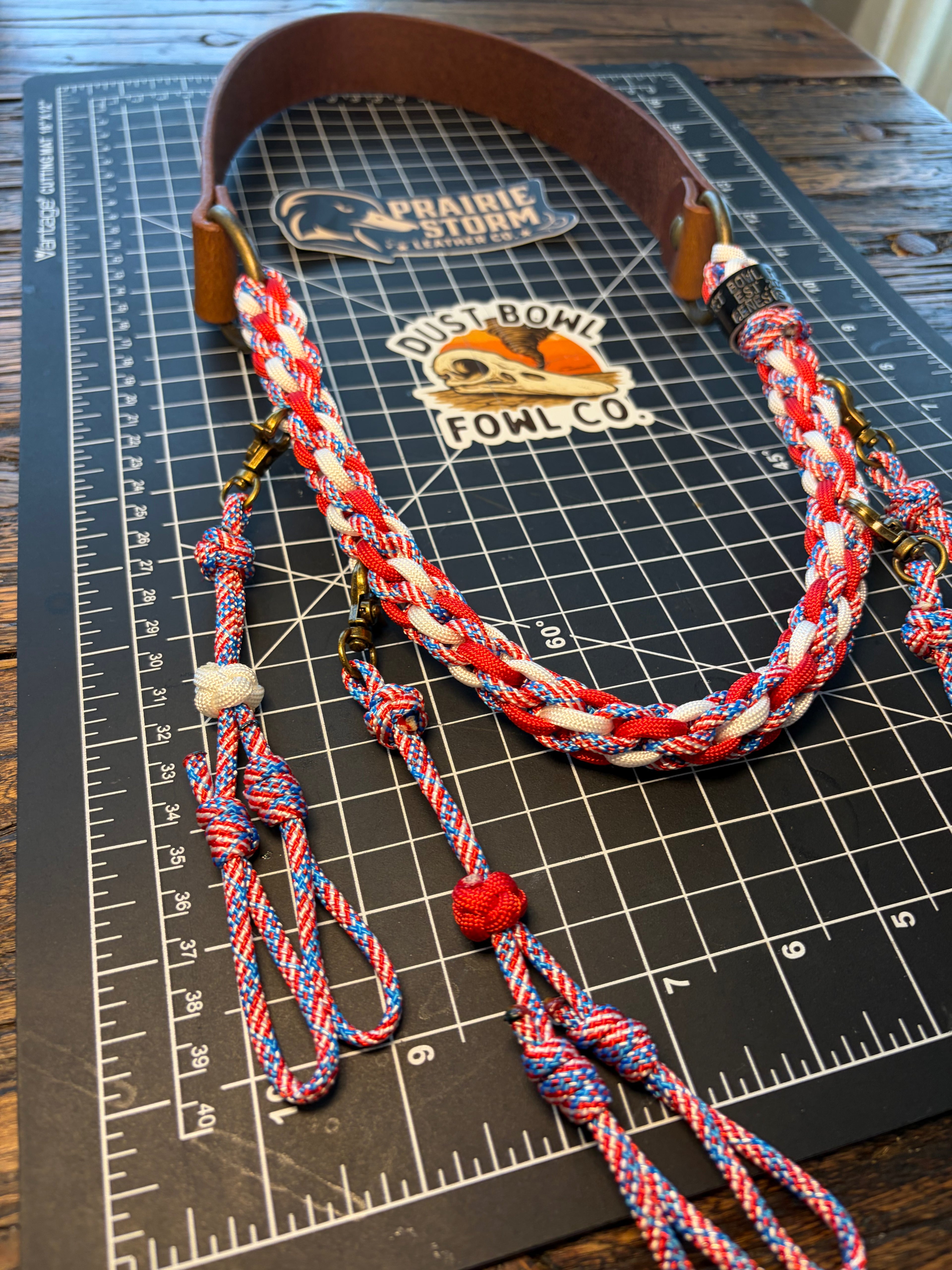 Leather x Half Round Lanyard - Screamin Eagle