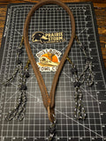 Leather x paracord hybrid lanyard - Olive Camo