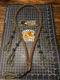 Leather x paracord hybrid lanyard - Green