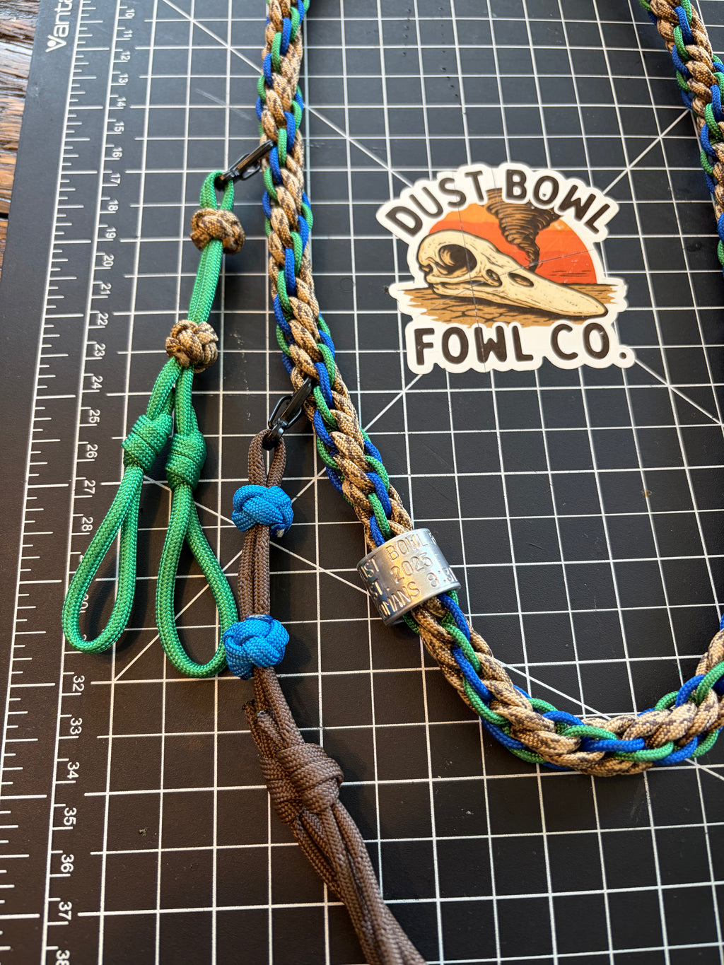 Shorty Round Braid Thin Line - Green Head
