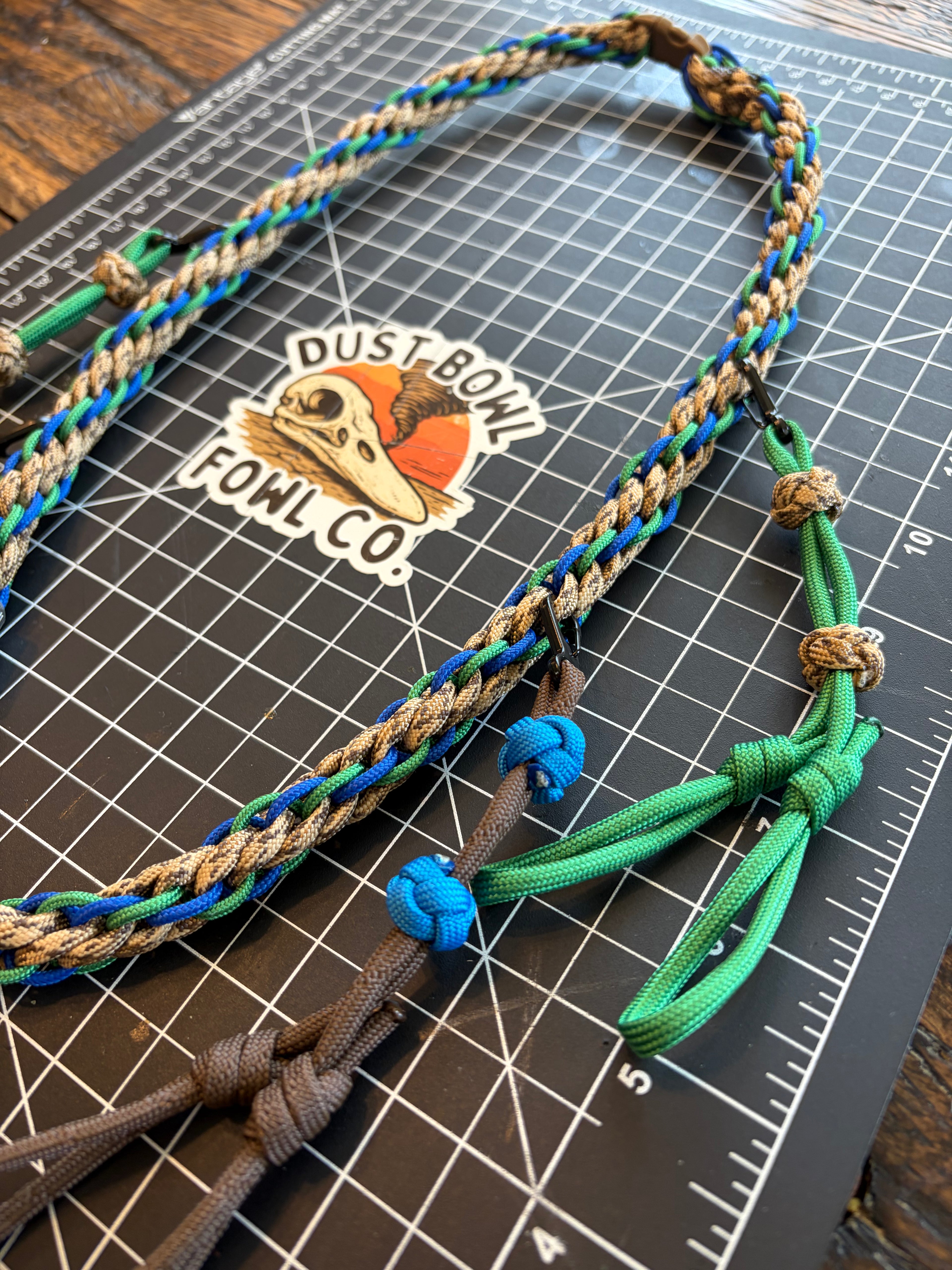 Shorty Round Braid Thin Line - Green Head