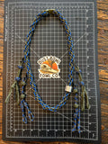 Shorty Round Braid Thin Line - Blue Olive