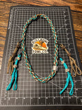 Shorty Round Braid Thin Line - Western Teal