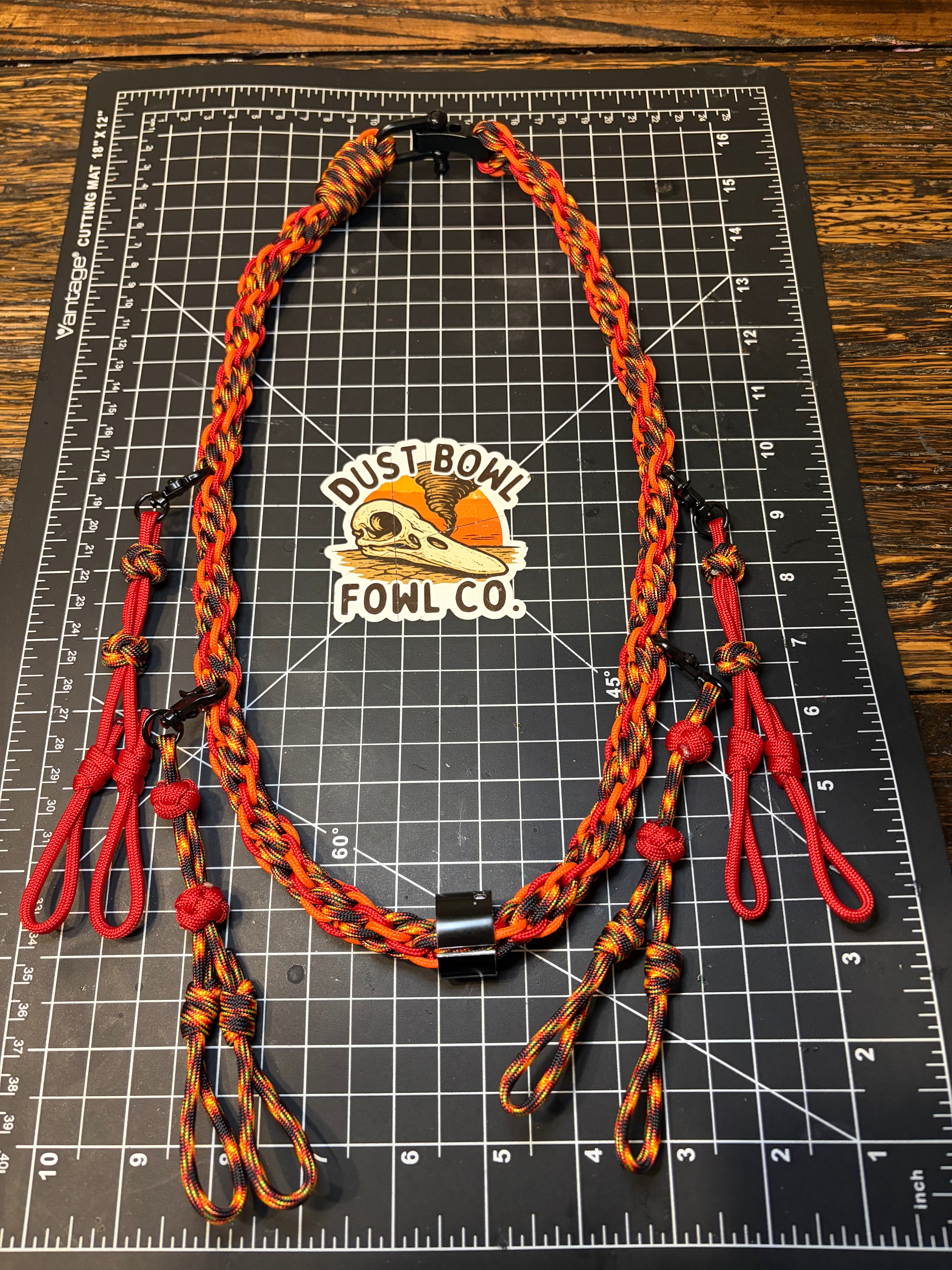 Shorty Round Braid Thin Line - Fuego