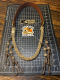 Leather x Half Round Lanyard - Rattler