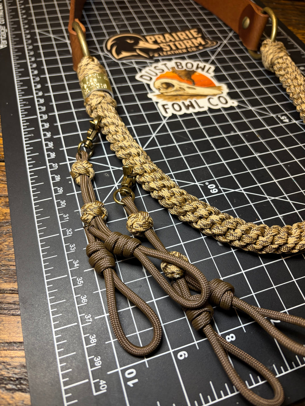 Leather x Half Round Lanyard - Rattler