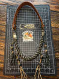 Leather x Half Round Lanyard - Forrest Green