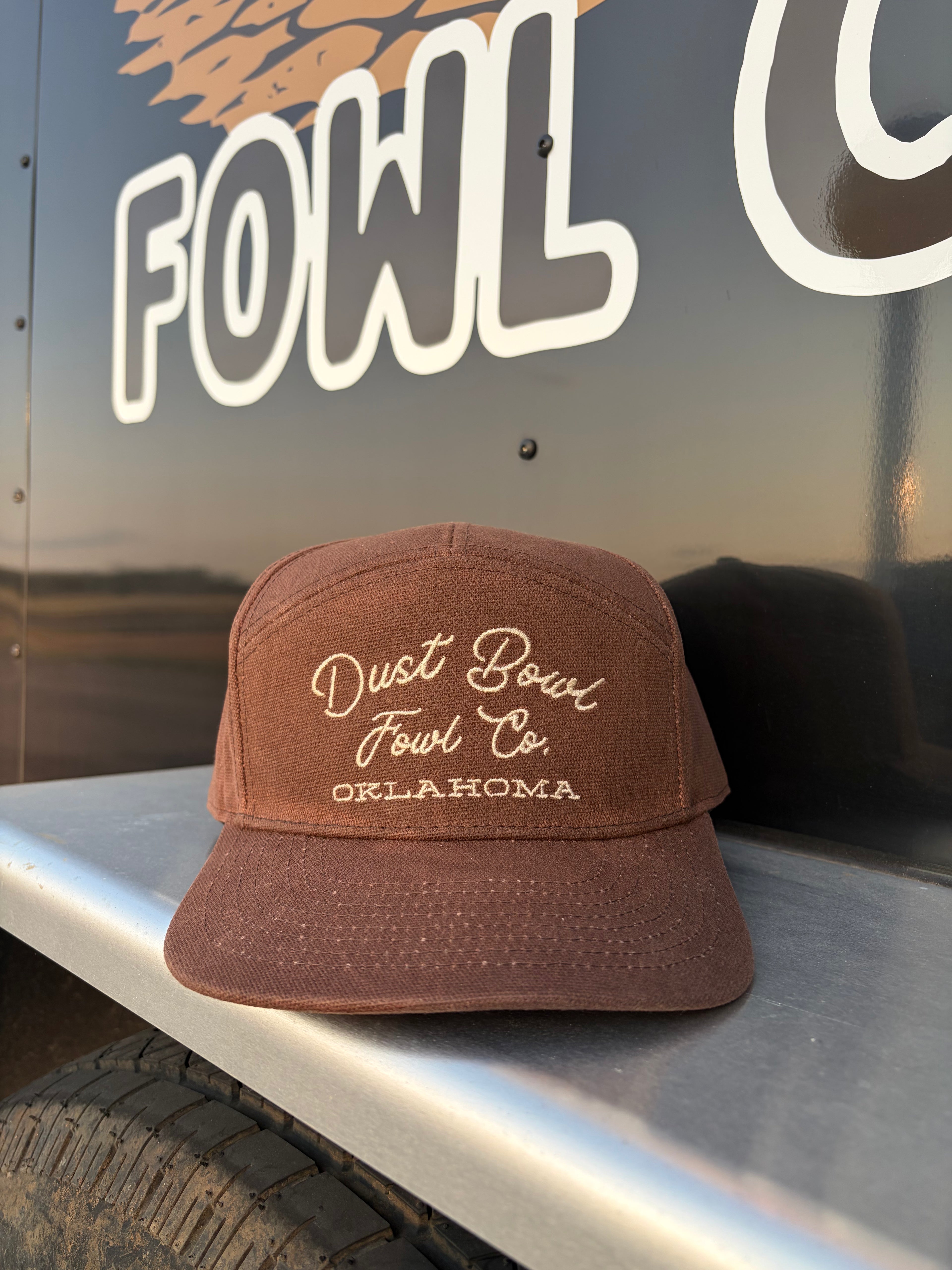 Dust Bowl Fowl Co. Waxed Canvas 7-Panel Hat – Oklahoma