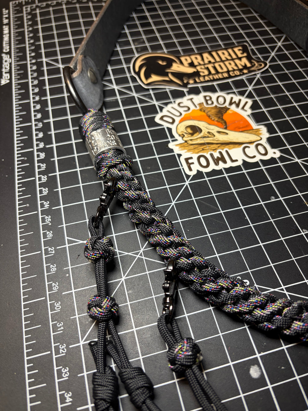 Leather x Half Round Lanyard -  Tracer