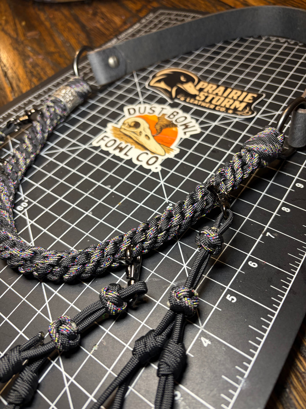 Leather x Half Round Lanyard -  Tracer